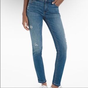 White House Black Market Distressed Skinny Ankle Jeans Size 4